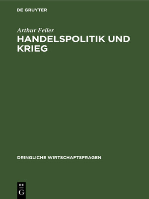 cover image of Handelspolitik und Krieg